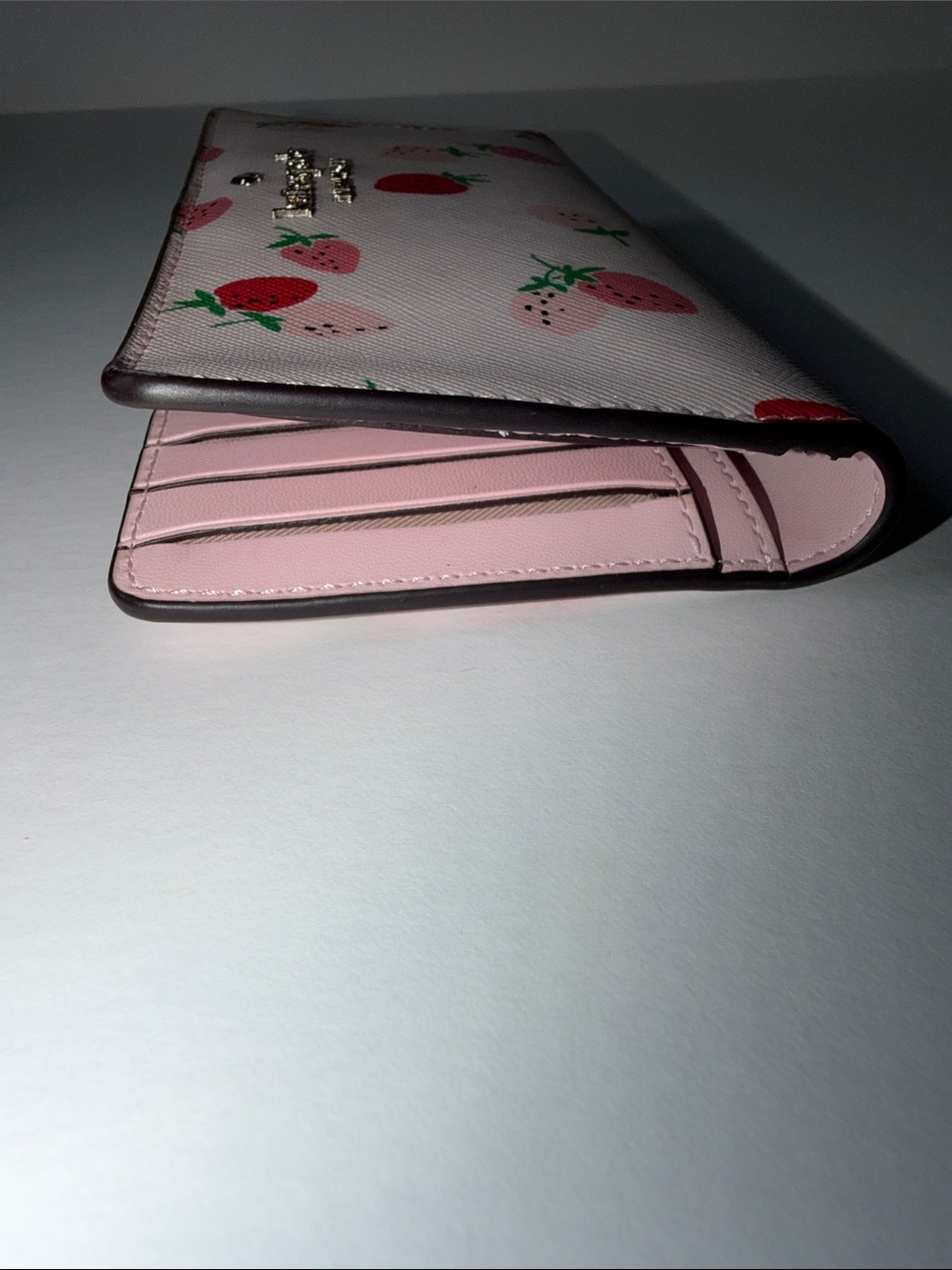 kate spade pink strawberry print wallet - Picture 7 of 8